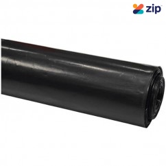 C & L QBFBM620035 - 6m x 35m x 200um Medium Impact Black Polythene Builders Film